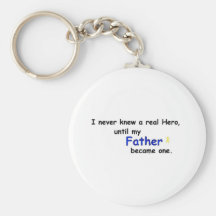 FATHER HERO WITH YELLOW RIBBON KEYCHAIN