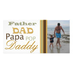 Father in different languages Photo Card