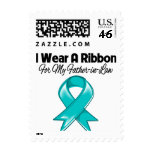 Father-in-Law - I Wear A Teal Ribbon Stamps