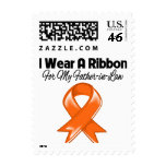 Father-in-Law - I Wear Orange Ribbon Stylish Stamps