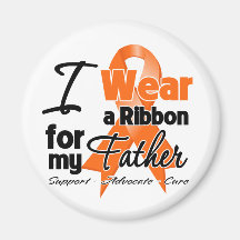 Father - Leukemia Ribbon Refrigerator Magnets