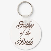 Father of Bride Classy Browns keychains