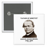 Father Of Genetics Gregor Johann Mendel Button