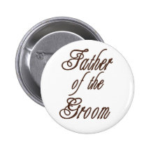 Father of Groom Classy Browns Pins