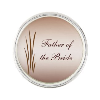 Father of the Bride Autumn Harvest Lapel Pin