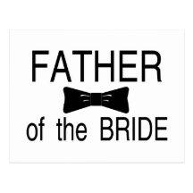 Father Of The Bride Bowtie Postcard