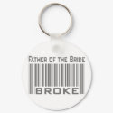 Father of the Bride Broke keychain