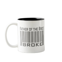 Father of the Bride Broke mugs