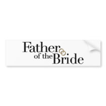Father Of The Bride Bumper Sticker