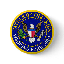 Father Of The Bride Pinback Buttons