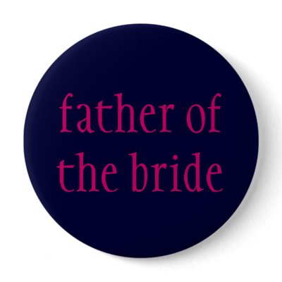 'father of the bride' button
