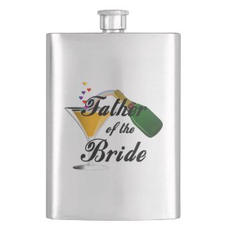 Father of the Bride Champagne Toast Flask