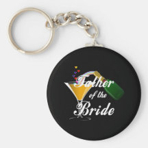 Father of the Bride Champagne Toast Keychains
