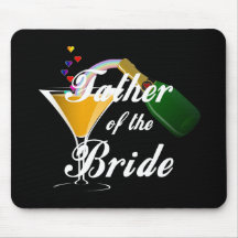 Father of the Bride Champagne Toast Mouse Pads