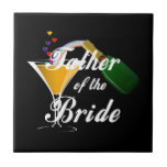 Father of the Bride Champagne Toast Ceramic Tiles