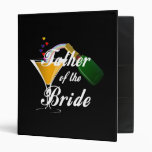 Father of the Bride Champagne Toast Vinyl Binder