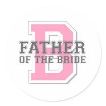 Father of the Bride Cheer stickers