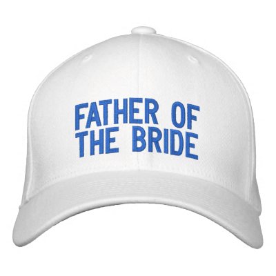 Father of the Bride embroidered hats