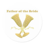 Father of the Bride Gifts Round Sticker