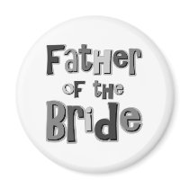 Father of the Bride Gray magnets