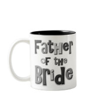 Father of the Bride Gray mugs