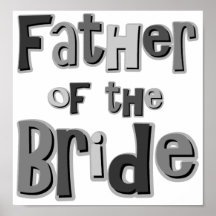 Father of the Bride Gray Poster