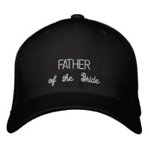 FATHER of the Bride hat embroidered hats