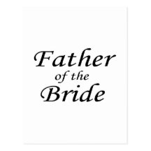 Father Of The Bride Postcard
