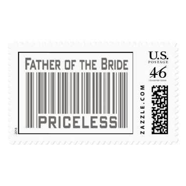 Father of the Bride Priceless postage