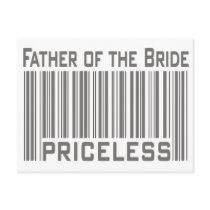 Father of the Bride Priceless postcards