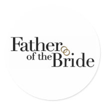 Father Of The Bride Stickers