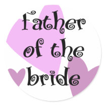Father of the Bride stickers