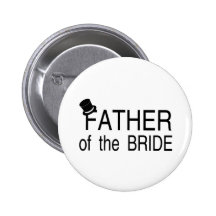 Father Of The Bride Top Hat Buttons