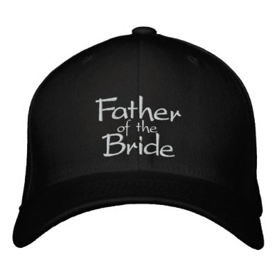 FATHER OF THE BRIDE WEDDING CAP EMBROIDERED HAT by pjwuebker