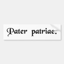 Father of the country. bumper sticker