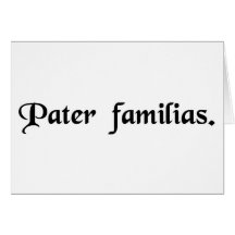 Father of the family. greeting card