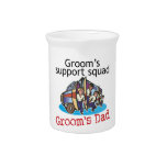 Father of the Groom Beverage Pitchers