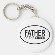 Father of the Groom Wedding Oval Key Chains