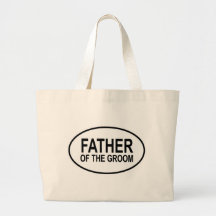 Father of the Groom Wedding Oval Tote Bag