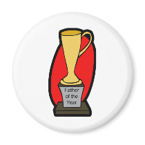 Father of the Year Trophy magnets