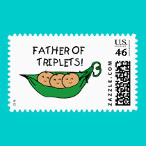 Father of Triplets Pod stamps