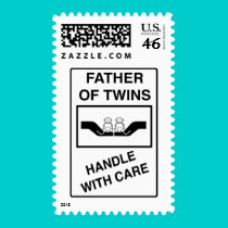 Father of Twins Handle With Care stamps