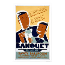 Father Son Banquet 1940 WPA posters