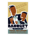 Father & Son Banquet Poster posters by retroz Father & Son Banquet Poster posters