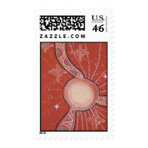 Father Sun Sister Stars Postage Stamp
