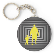 Father With Son Keychain