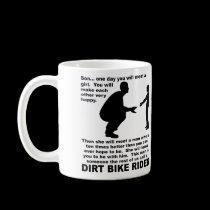 Fatherly Advice Dirt Bike Motocross Funny Mug mugs