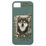 Fathers DAD Day - Stone Paws - Shiba Inu - Yasha iPhone 5 Case