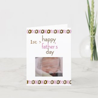 1st Father's Day Photo Card