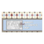 Fathers Day ADD YOUR PHOTO 1st First Argyle Photo Greeting Card